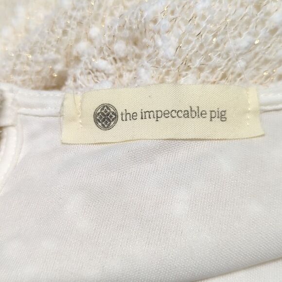 The Impeccable Pig sleeveless fit & flare open back dress woman's size medium - Picture 10 of 13